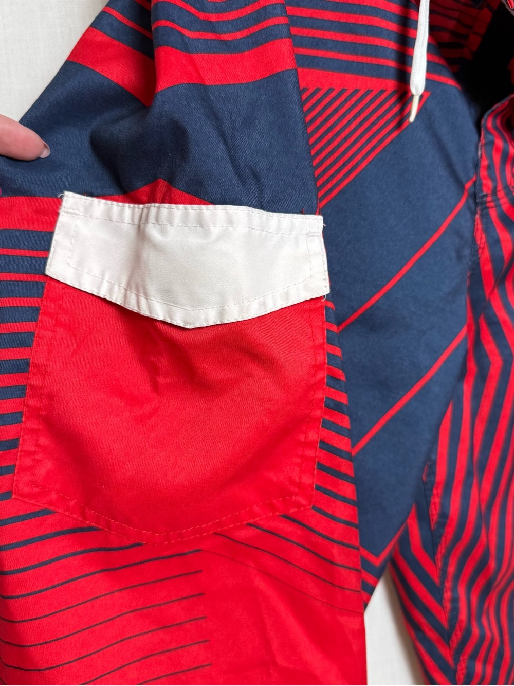 Budweiser Mens Medium Board Shorts Swim Trunks Red Blue Beer Logo Surf - Picture 8 of 11